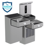 Haws 1212SFV | Vandal - Resistant Filtered Bottle Filling Station & Fountain | 8.0 GPH - BottleFillingStations.com