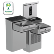 Haws 1212SH | Hi - Lo Touchless Water Cooler & Bottle Filler | 8.0 GPH - BottleFillingStations.com