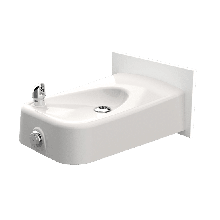 Haws 1311B | Vandal - Resistant Enameled Iron Drinking Fountain | 0.45 GPM - BottleFillingStations.com