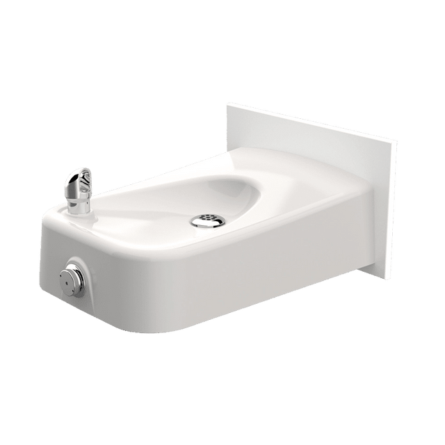 Haws 1311B | Vandal - Resistant Enameled Iron Drinking Fountain | 0.45 GPM - BottleFillingStations.com