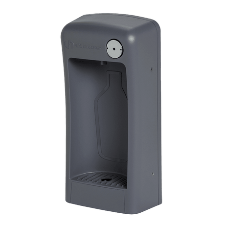 Haws 1900 | Wall - Mounted Bottle Filling Station | Medium Grey ABS - BottleFillingStations.com
