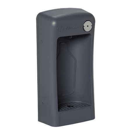 Haws 1900 | Wall - Mounted Bottle Filling Station | Medium Grey ABS - BottleFillingStations.com
