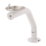 Haws 3380 | Outdoor Vandal - Resistant Steel Pedestal Fountain | 0.45 GPM - BottleFillingStations.com