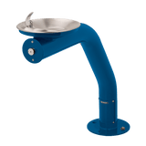 Haws 3380 | Outdoor Vandal - Resistant Steel Pedestal Fountain | 0.45 GPM - BottleFillingStations.com