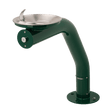 Haws 3380 | Outdoor Vandal - Resistant Steel Pedestal Fountain | 0.45 GPM - BottleFillingStations.com
