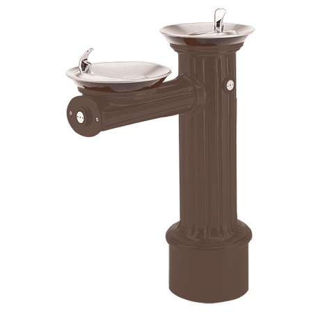 Haws 3511 | Vandal - Resistant Antique Pedestal Fountain | 0.45 GPM - BottleFillingStations.com