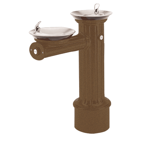 Haws 3511 | Vandal - Resistant Antique Pedestal Fountain | 0.45 GPM - BottleFillingStations.com