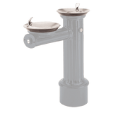 Haws 3511 | Vandal - Resistant Antique Pedestal Fountain | 0.45 GPM - BottleFillingStations.com