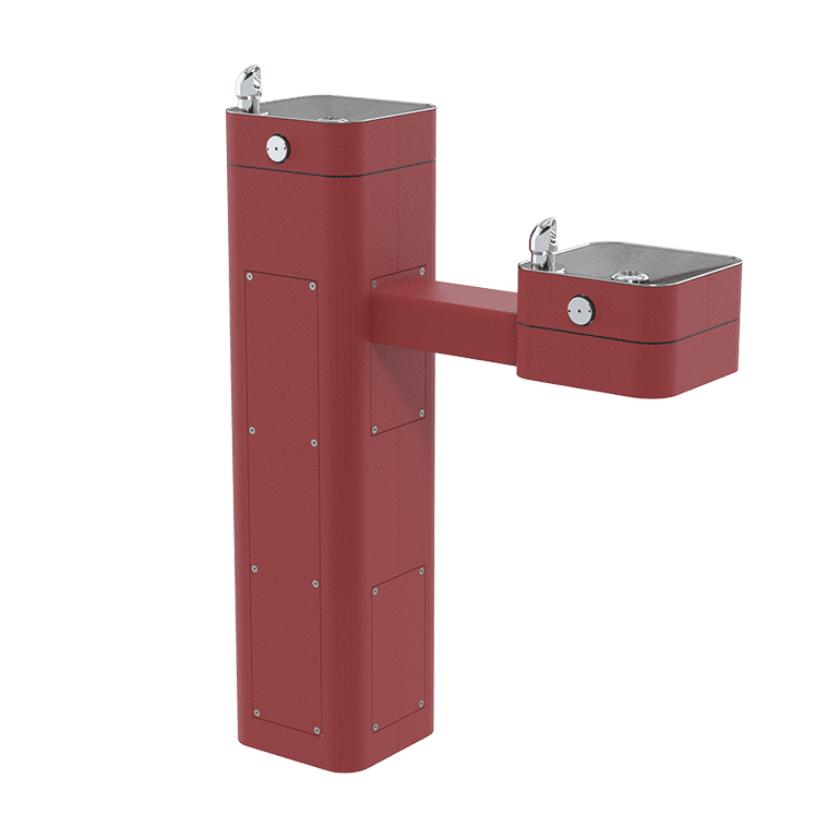 Haws 3602 | Vandal - Resistant Stainless Steel Pedestal Fountain | 0.45 GPM - BottleFillingStations.com