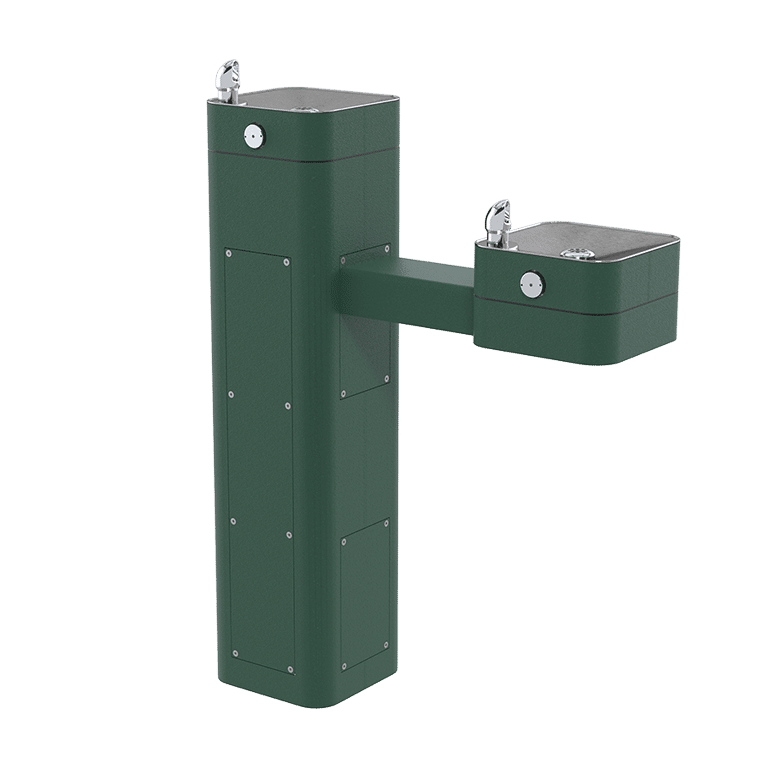 Haws 3602 | Vandal - Resistant Stainless Steel Pedestal Fountain | 0.45 GPM - BottleFillingStations.com