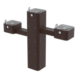 Haws 3603 | Vandal - Resistant Outdoor Stainless Steel Pedestal Fountain | 0.45 GPM - BottleFillingStations.com