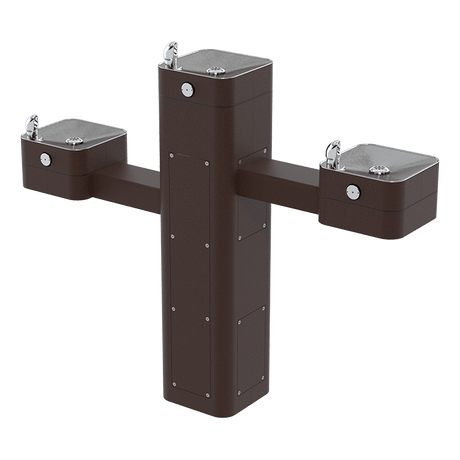 Haws 3603 | Vandal - Resistant Outdoor Stainless Steel Pedestal Fountain | 0.45 GPM - BottleFillingStations.com