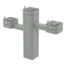 Haws 3603 | Vandal - Resistant Outdoor Stainless Steel Pedestal Fountain | 0.45 GPM - BottleFillingStations.com