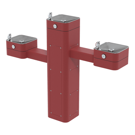 Haws 3603 | Vandal - Resistant Outdoor Stainless Steel Pedestal Fountain | 0.45 GPM - BottleFillingStations.com