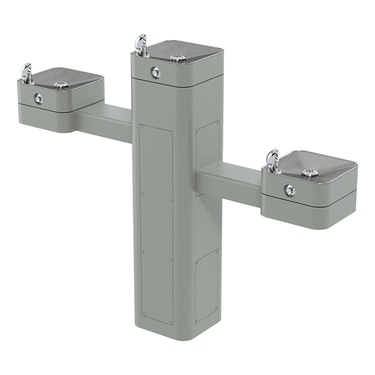 Haws 3603FR | Freeze - Resistant Vandal - Resistant Pedestal Fountain | 0.45 GPM - BottleFillingStations.com
