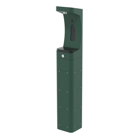 Haws 3610 | Outdoor Vandal - Resistant Pedestal Bottle Filler | 1 GPM - BottleFillingStations.com