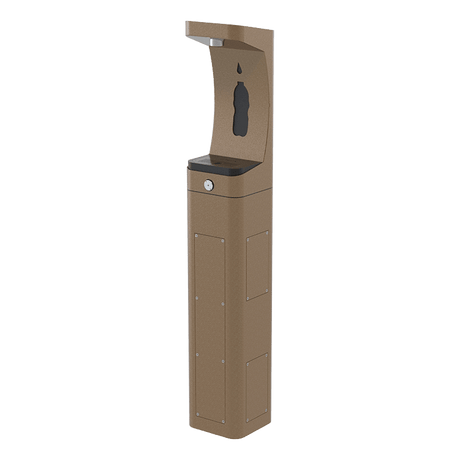Haws 3610 | Outdoor Vandal - Resistant Pedestal Bottle Filler | 1 GPM - BottleFillingStations.com