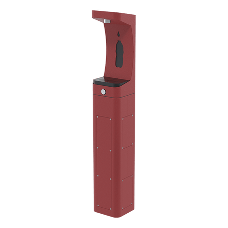 Haws 3610 | Outdoor Vandal - Resistant Pedestal Bottle Filler | 1 GPM - BottleFillingStations.com