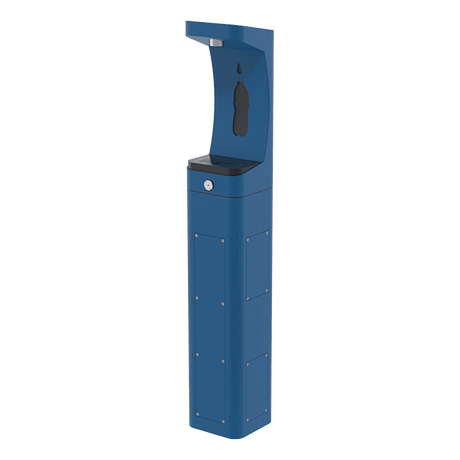 Haws 3610 | Outdoor Vandal - Resistant Pedestal Bottle Filler | 1 GPM - BottleFillingStations.com