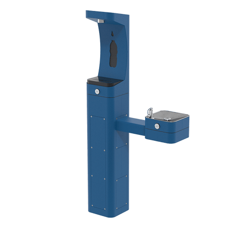 Haws 3611 | Vandal - Resistant Outdoor Pedestal Bottle Filler & Fountain | 1 GPM - BottleFillingStations.com