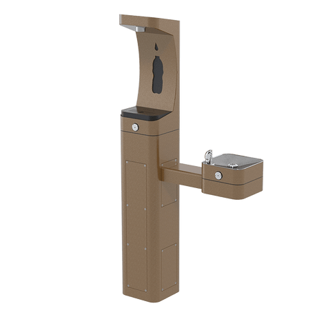 Haws 3611 | Vandal - Resistant Outdoor Pedestal Bottle Filler & Fountain | 1 GPM - BottleFillingStations.com