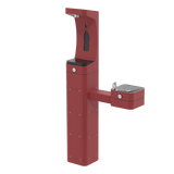 Haws 3611 | Vandal - Resistant Outdoor Pedestal Bottle Filler & Fountain | 1 GPM - BottleFillingStations.com