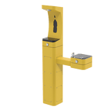 Haws 3611 | Vandal - Resistant Outdoor Pedestal Bottle Filler & Fountain | 1 GPM - BottleFillingStations.com