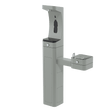 Haws 3611F | Outdoor Vandal - Resistant Bottle Filler & Fountain | 1 GPM - BottleFillingStations.com