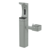 Haws 3611F | Outdoor Vandal - Resistant Bottle Filler & Fountain | 1 GPM - BottleFillingStations.com