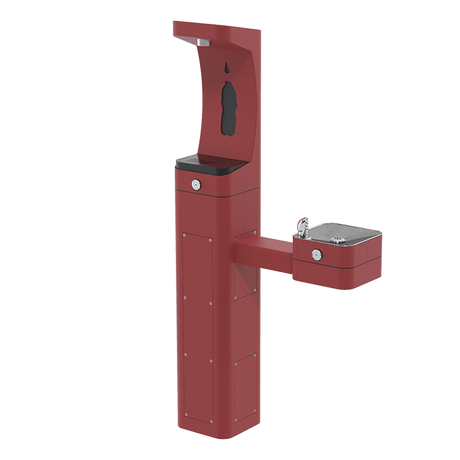 Haws 3611F | Outdoor Vandal - Resistant Bottle Filler & Fountain | 1 GPM - BottleFillingStations.com
