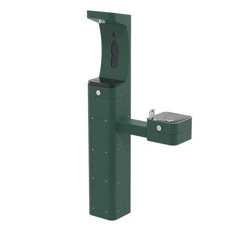 Haws 3611F | Outdoor Vandal - Resistant Bottle Filler & Fountain | 1 GPM - BottleFillingStations.com
