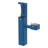 Haws 3611F | Outdoor Vandal - Resistant Bottle Filler & Fountain | 1 GPM - BottleFillingStations.com
