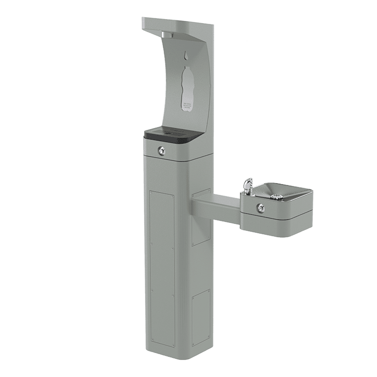 Haws 3611FR | Vandal - Resistant Freeze - Resistant Bottle Filler & Fountain | 1 GPM - BottleFillingStations.com