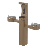 Haws 3612F | Vandal - Resistant Outdoor Filtered Bottle Filler & Dual Fountain | 1 & 0.45 GPM - BottleFillingStations.com