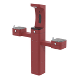 Haws 3612F | Vandal - Resistant Outdoor Filtered Bottle Filler & Dual Fountain | 1 & 0.45 GPM - BottleFillingStations.com