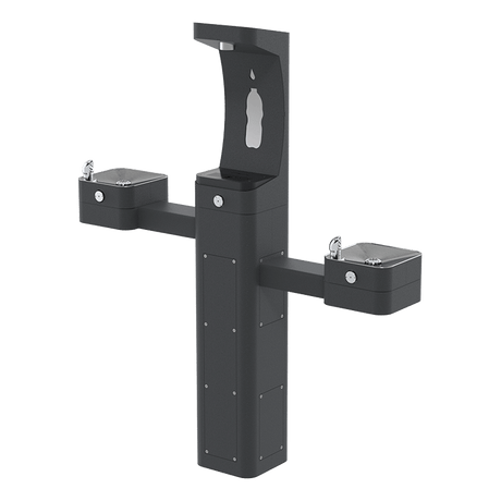 Haws 3612F | Vandal - Resistant Outdoor Filtered Bottle Filler & Dual Fountain | 1 & 0.45 GPM - BottleFillingStations.com