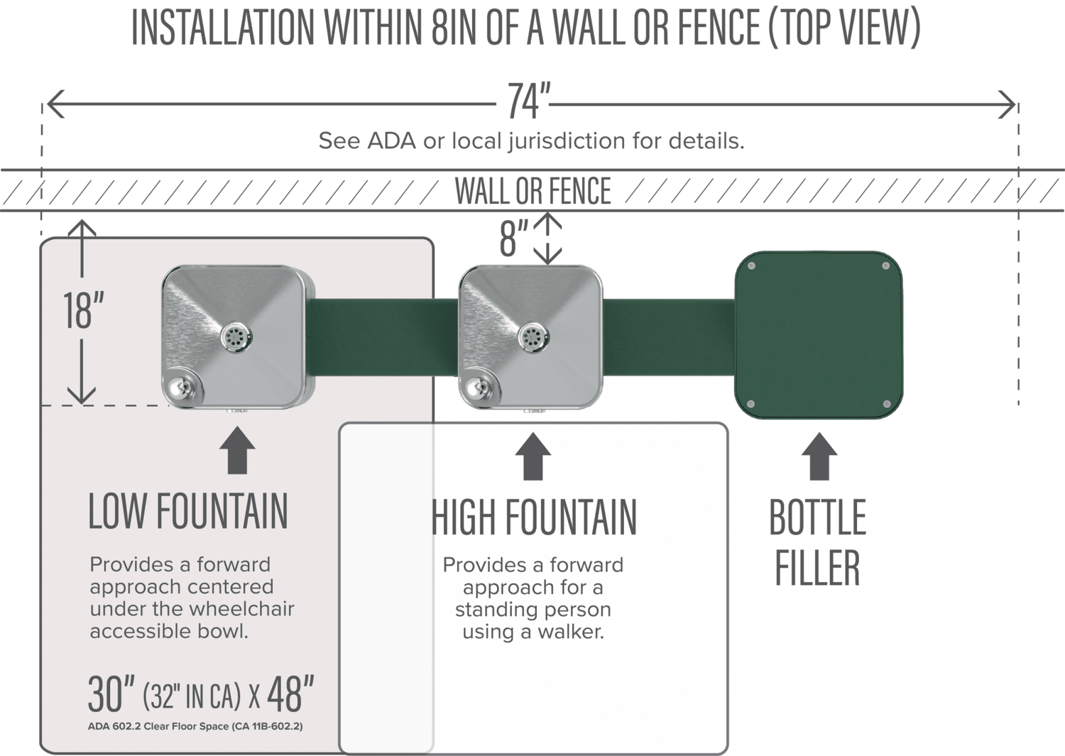 Haws 3612FBFA | Outdoor Filtered Bottle Filler & Dual Fountain | 1 GPM - BottleFillingStations.com