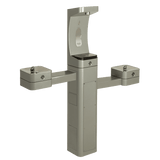 Haws 3612FR | Freeze - Resistant Outdoor Bottle Filler & Dual Fountain | 1 GPM - BottleFillingStations.com