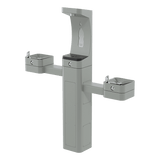 Haws 3612FR | Freeze - Resistant Outdoor Bottle Filler & Dual Fountain | 1 GPM - BottleFillingStations.com