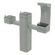 Haws 3612FRBFA | Freeze - Resistant Outdoor Dual Fountain & Bottle Filler | 1 GPM - BottleFillingStations.com