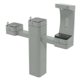 Haws 3612FRBFA | Freeze - Resistant Outdoor Dual Fountain & Bottle Filler | 1 GPM - BottleFillingStations.com