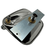 Haws 4010 | Deck - Mounted Single - Bubbler Drinking Fountain | Stainless Steel - BottleFillingStations.com