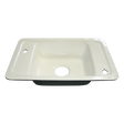 Haws 4110ADA | Enameled Iron Deck Sink | 24" x 16" x 5" Deep - BottleFillingStations.com