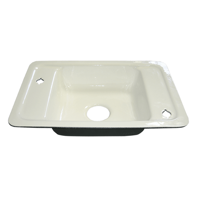 Haws 4110ADA | Enameled Iron Deck Sink | 24" x 16" x 5" Deep - BottleFillingStations.com