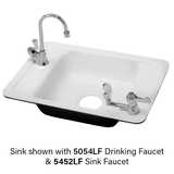 Haws 4110ADA | Enameled Iron Deck Sink | 24" x 16" x 5" Deep - BottleFillingStations.com
