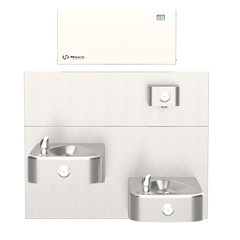 Haws 6478 | Universal Water Filter Cabinet with Monitor | 3,000 Gal., 1.5 GPM - BottleFillingStations.com