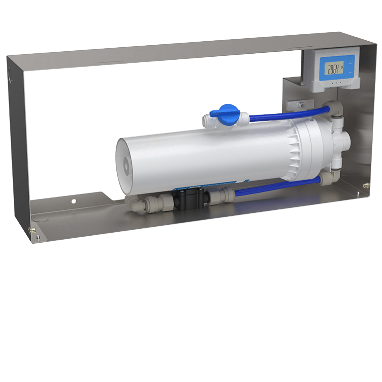 Haws 6478 | Universal Water Filter Cabinet with Monitor | 3,000 Gal., 1.5 GPM - BottleFillingStations.com