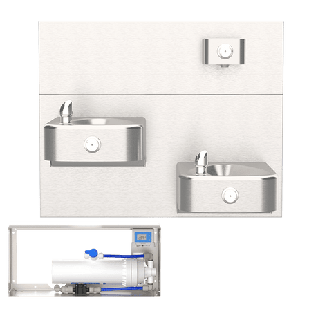 Haws 6478 | Universal Water Filter Cabinet with Monitor | 3,000 Gal., 1.5 GPM - BottleFillingStations.com