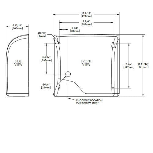 World Dryer L-973A | SLIMdri Hand Dryer, Brushed Stainless Steel
