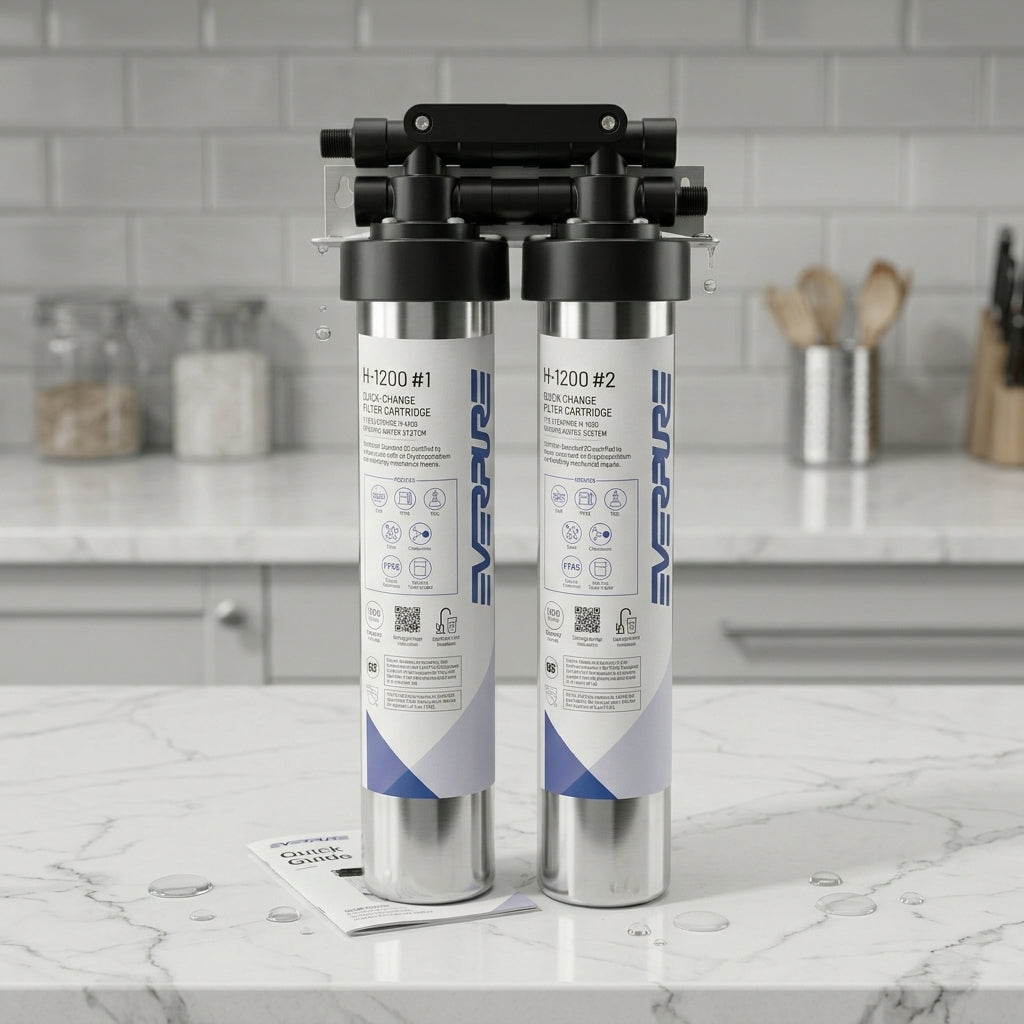 Pentair Everpure EV928200 | H-1200 Dual-Cartridge System
